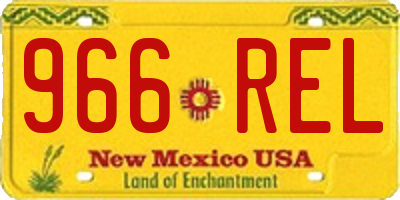 NM license plate 966REL
