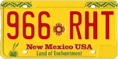 NM license plate 966RHT