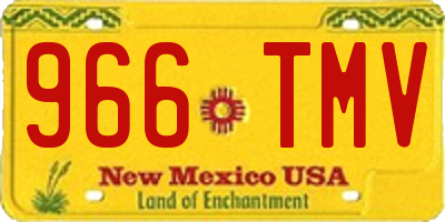 NM license plate 966TMV