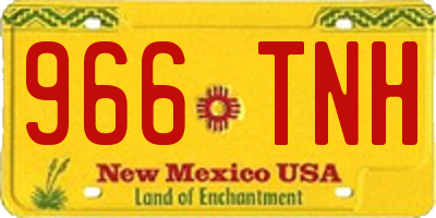 NM license plate 966TNH
