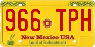 NM license plate 966TPH