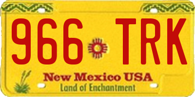 NM license plate 966TRK