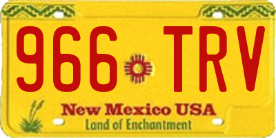 NM license plate 966TRV