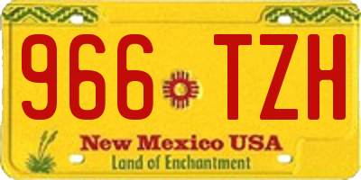 NM license plate 966TZH