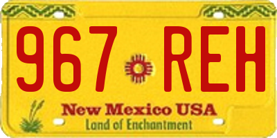 NM license plate 967REH