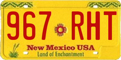 NM license plate 967RHT