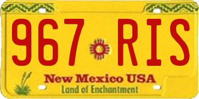 NM license plate 967RIS