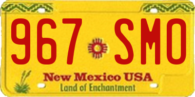 NM license plate 967SMO