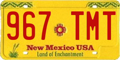 NM license plate 967TMT