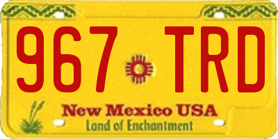 NM license plate 967TRD