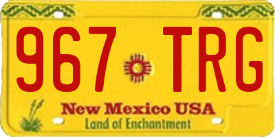NM license plate 967TRG