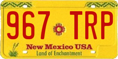 NM license plate 967TRP