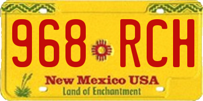 NM license plate 968RCH