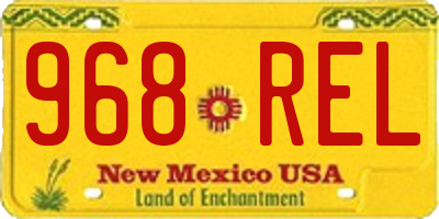 NM license plate 968REL