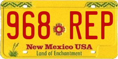 NM license plate 968REP