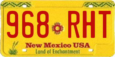 NM license plate 968RHT