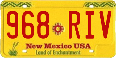 NM license plate 968RIV