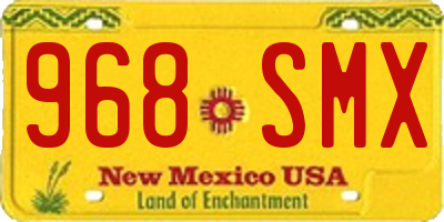 NM license plate 968SMX