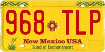 NM license plate 968TLP