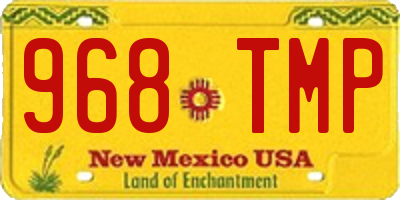 NM license plate 968TMP