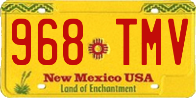 NM license plate 968TMV