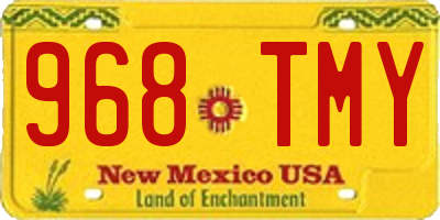 NM license plate 968TMY