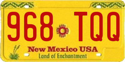 NM license plate 968TQQ