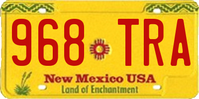 NM license plate 968TRA