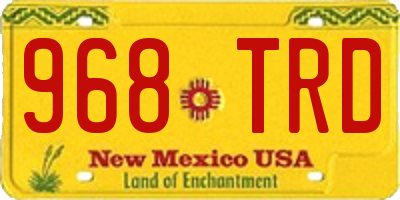 NM license plate 968TRD