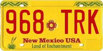 NM license plate 968TRK