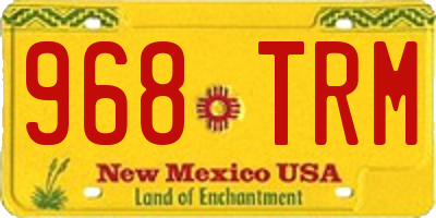 NM license plate 968TRM