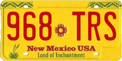 NM license plate 968TRS