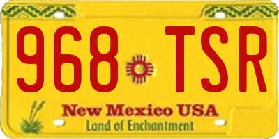 NM license plate 968TSR