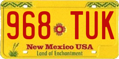 NM license plate 968TUK