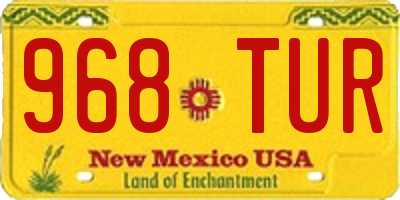NM license plate 968TUR