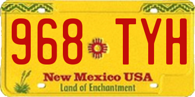 NM license plate 968TYH