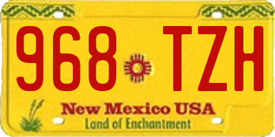 NM license plate 968TZH