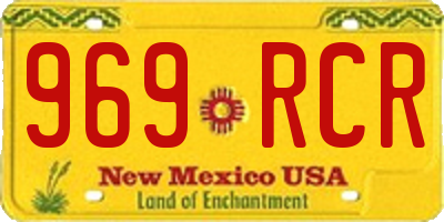 NM license plate 969RCR