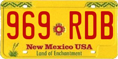 NM license plate 969RDB