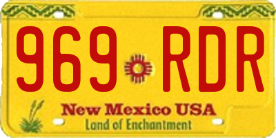 NM license plate 969RDR