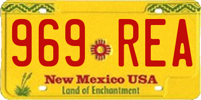 NM license plate 969REA