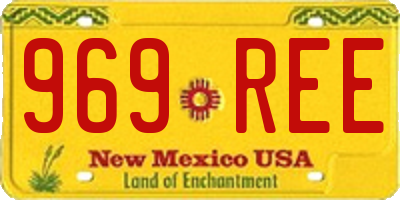 NM license plate 969REE