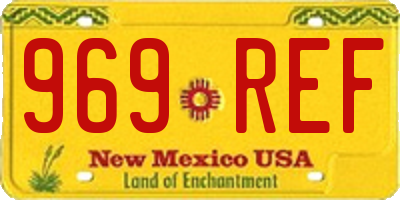 NM license plate 969REF