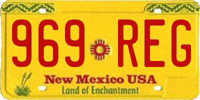 NM license plate 969REG
