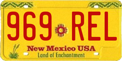 NM license plate 969REL