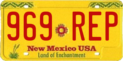 NM license plate 969REP