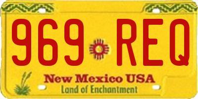 NM license plate 969REQ