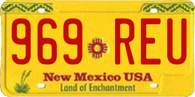 NM license plate 969REU