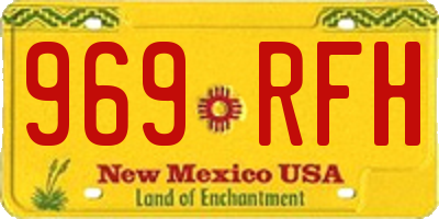 NM license plate 969RFH