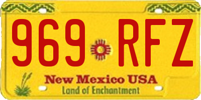 NM license plate 969RFZ
